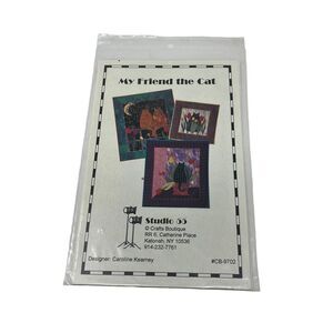 My Friend the Cat‎ Quilt Pattern Caroline Kearney Whimsical Cat Wall Quilts